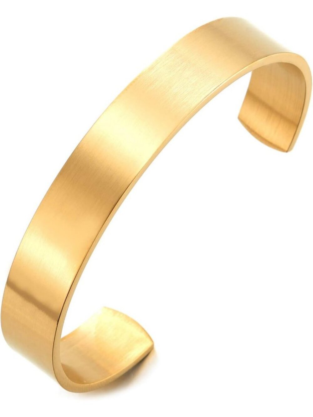 Stylish Stainless Steel Adjustable Cuff Bangle Bracelet for Men & Women